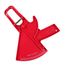 Body Health Measuring Tool, Skinfold Caliper 088mm, Professional DoubleSpring Fat Tape, Portable Red