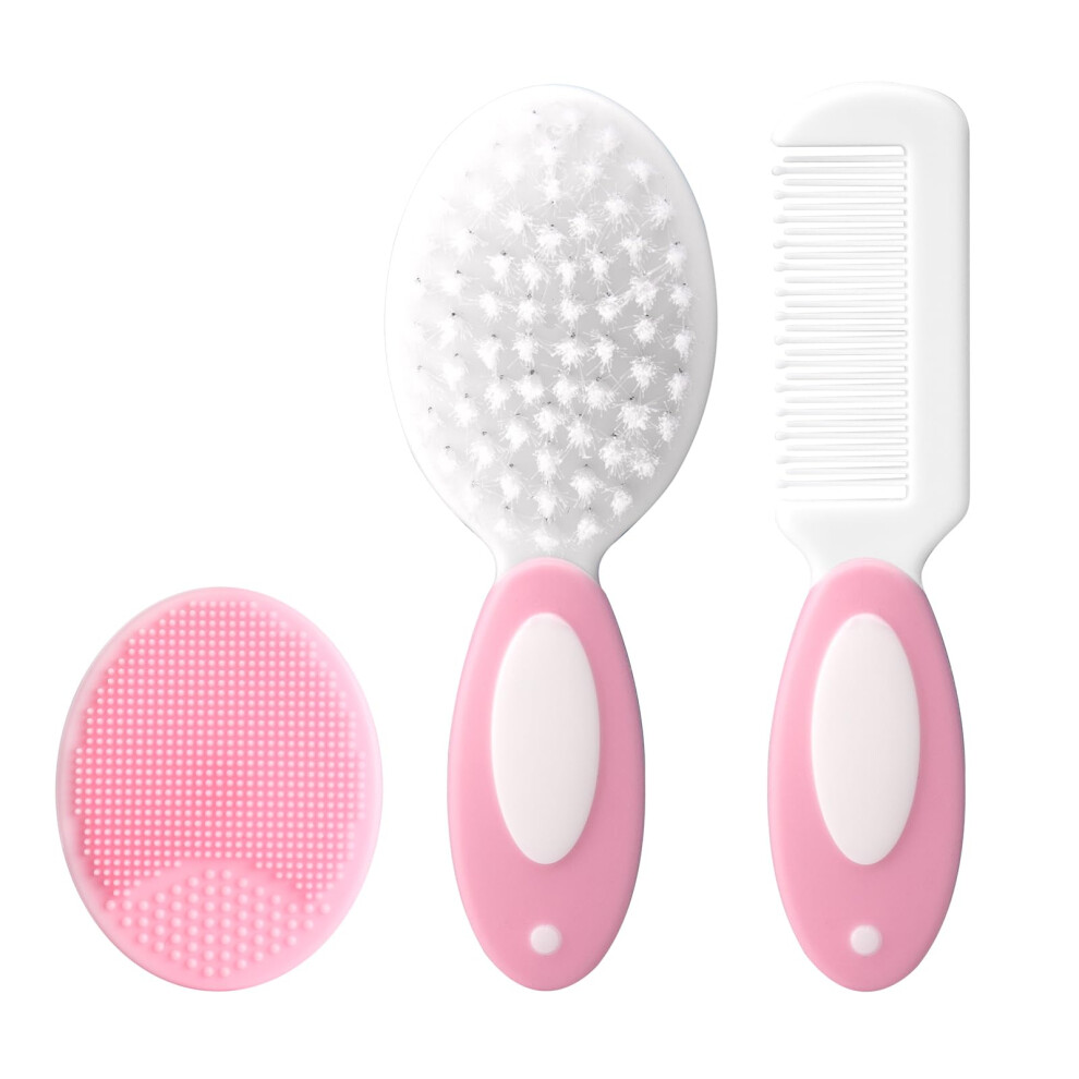 Bloomlet Baby Baby Hair Comb Set Soft Baby Hair Brush Baby Combhair Comb Set Newborn Baby Hair