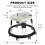 Baby Walker, Foldable Multi-Function Anti-Rollover, 5 Level Height Adjustable, Baby 3