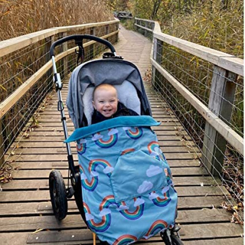 BundleBean - GO Multi-use Waterproof Footmuff (Rainbow) - Use as Pushchair, Carrier, 2
