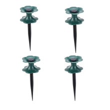 4 Pcs Garden Hose Guide Spike for Lawn Watering with Durable Protection and Easy Ground Installation