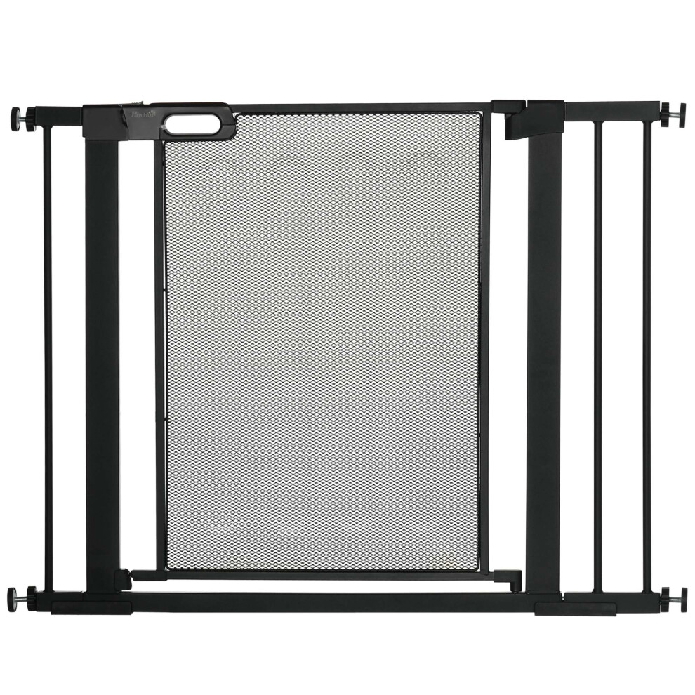 Pawhut Pressure Fit Safety Gate For Doorways And Staircases, Dog Gate W/ Auto