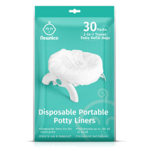 Newnice [30 Counts] Disposable Liners with 200ML Absorbent Pads, Portable Travel Bags Compatible with OXO Tot 2-in-1 Go Potty, Training Liners Fit Mo