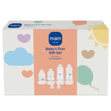 MAM Baby's First Gift Set | 4 Pack | 4x MAM Easy Start Anti-Colic Bottle | 2x Fast