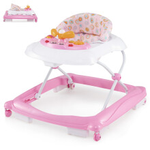 Maxmass 4 in 1 Baby Walker, Foldable Infant Activity Center with 3 Adjustable Heights, Removable Lights and Music Tray & Padded Seat Cushion, Toddler