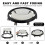 Baby Walker, Foldable Multi-Function Anti-Rollover, 5 Level Height Adjustable, Baby 2
