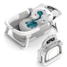 Foldable Baby Bath Tub,Baby Essentials for Newborn Bathtub with Non-Slip Support