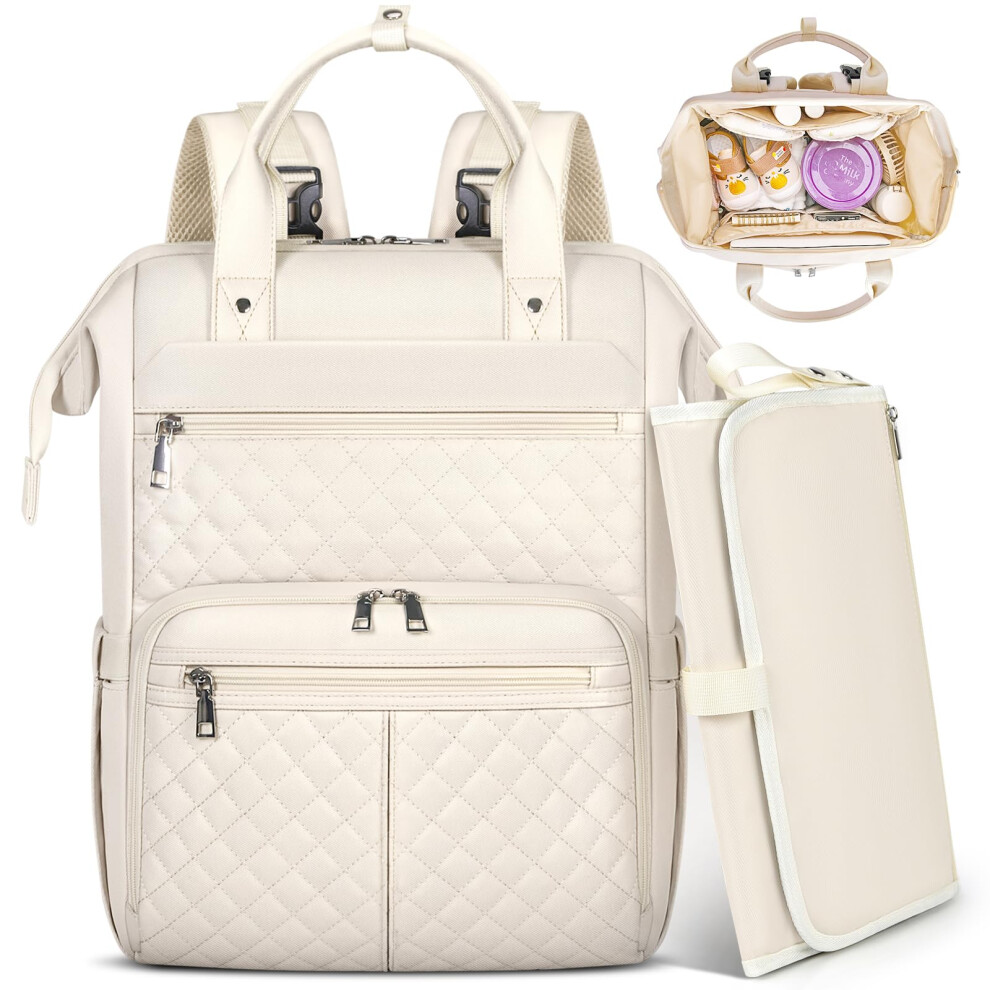 Baby Changing Bag Backpack Multifunction Nappy Bag With Portable Changing Rainsmore