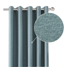 Coastline Luna brushed blackout eyelet curtains Duckegg Teal thermal insulated window treatment 2 panels blinds floor curtains for bedroom,Livingroom