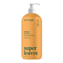 ATTITUDE Body Wash, EWG Verified Shower Gel, Dermatologically Tested, Plant and Mineral-Based, Vegan Personal Care Products, Orange Leaves, 946 mL