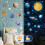Solar System Wall Decals Glow in The Dark Stars 78 5