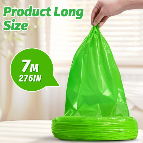 Nappy Bin Refills Bags 9 Pack (7M Each) Extra Thickness, Powerful Odor Lock Disposal Nappy Sacks,Lemon Scented 2