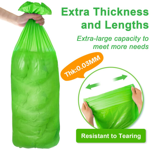 Nappy Bin Refills Bags 9 Pack (7M Each) Extra Thickness, Powerful Odor Lock Disposal Nappy Sacks,Lemon Scented 1