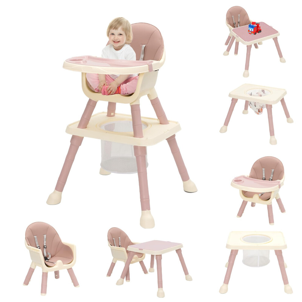 Ark Miido 7-In 1 Baby High Chair, Highchair With Removable Game Table, Adjustable Height,
