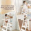 Uuoeebb Foldable Learning Tower, Wooden Step Stool for Kids with 3 Adjustable 3
