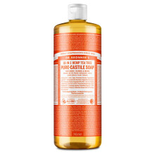 Dr Bronner's 18-in-1 Pure Castile Liquid Soap, Made with Organic Oils, Used for Face, Body, Hair, Laundry, Pets and Dishes, Certified Fair Trade & Ve
