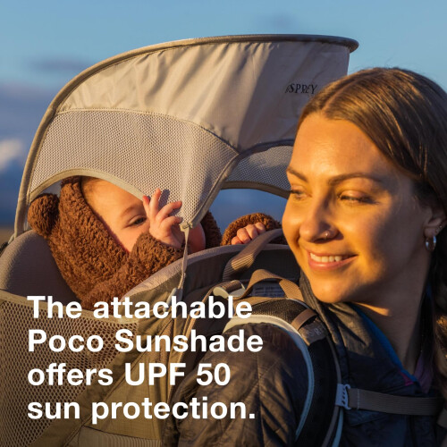 Poco LT Child Carrier Sunshade Silver O/S 2