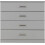 Seconique Seconique Dakota 4 Drawer Chest in Light Grey 3
