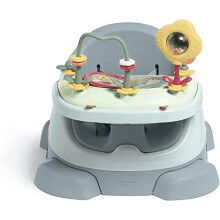 Mamas & Papas Baby Bug Booster Seat for Dining, Detachable Tray, Harness, Adjustable Seat and Non-Slip Feet - Bluebell