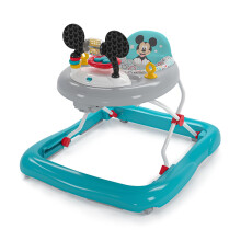 Bright Starts, Disney Baby, Mickey Mouse Original Bestie 2-in-1 Activity Walker with Removable Toy Station with Lights, Songs & Sounds, Adjustable He