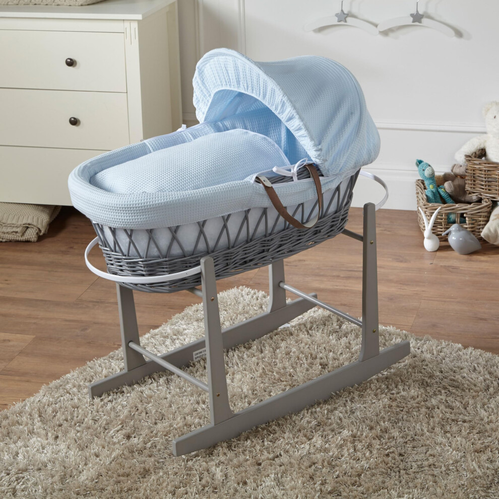 Wicker Moses Basket With Rocki For Your Little One