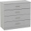 Seconique Seconique Dakota 4 Drawer Chest in Light Grey 1