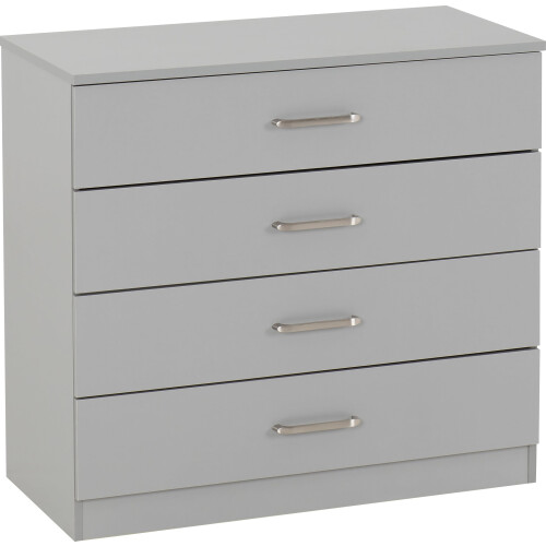 Seconique Seconique Dakota 4 Drawer Chest in Light Grey