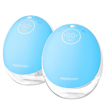 Momcozy Mobile Flow Breast Pump, App Controlled with Multi-Modes, 2 Count, Sky Blue