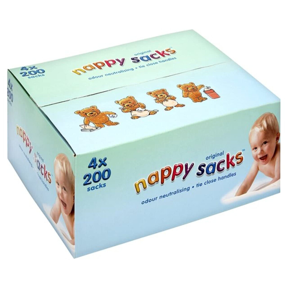 Nappy Bags 800 Pack Nappy Sacks 4 Packs Of 200 Bags