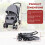 Gymax GYMAX Double Seat Stroller with Adjustable Push Handle, Detachable Canopy and Foot 5