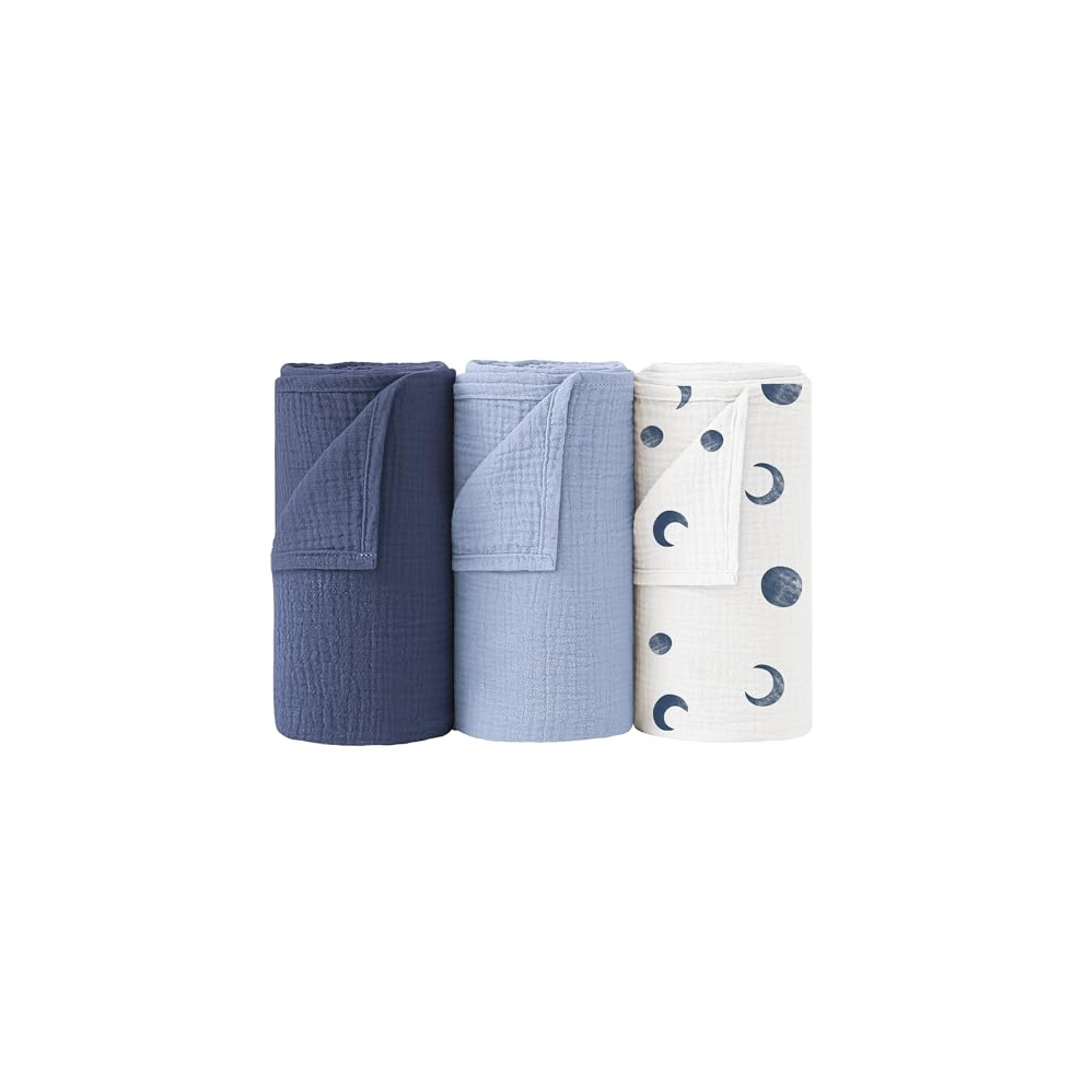 Muslin Swaddle Blankets 100% Cotton Baby Swaddle Blankets 96X100cm(Zz2) Bearmoss