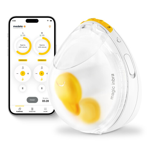 Medela Magic InBra Hands-Free Wearable Single Breast Pump with Fluidfeel Technology,