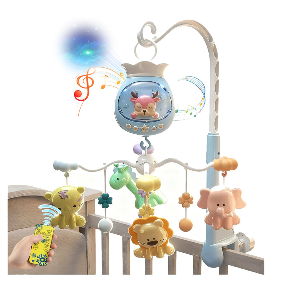 Neulriscn Cot Mobile For Babies, Baby Mobiles For Cot With Musical And Projector,