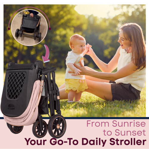 Lejoux+ Baby Pushchair (Pink) 2