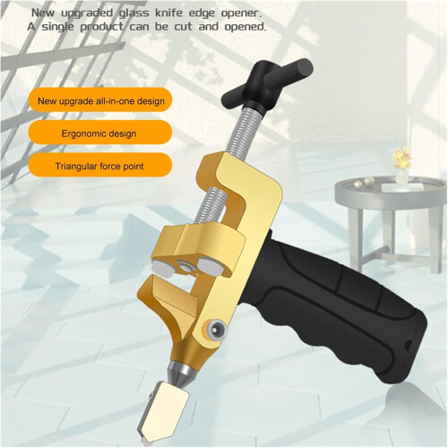 2 In 1 Portable Handheld Multifunctional Manual Ceramic Tile Opener Divider Diamond Tile Ceramic Hand Tool Tools Gold 2