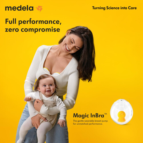 Medela Magic InBra Hands-Free Wearable Single Breast Pump with Fluidfeel Technology, 1