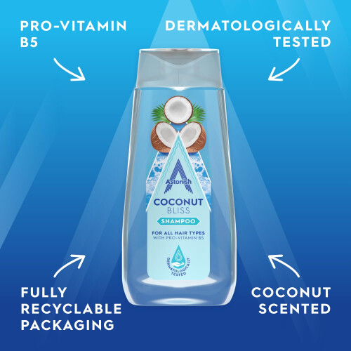 Astonish Astonish Coconut Bliss Shampoo with Pro-Vitamin B5 2
