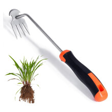 Weed Taking Tool, Garden Herb Removal Vehicle, Stainless Steel Seeding Vehicle, Vegetable Backyard Farm Planting and Wild Road (Rubber SAP)