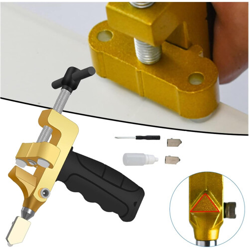 2 In 1 Portable Handheld Multifunctional Manual Ceramic Tile Opener Divider Diamond Tile Ceramic Hand Tool Tools Gold 1