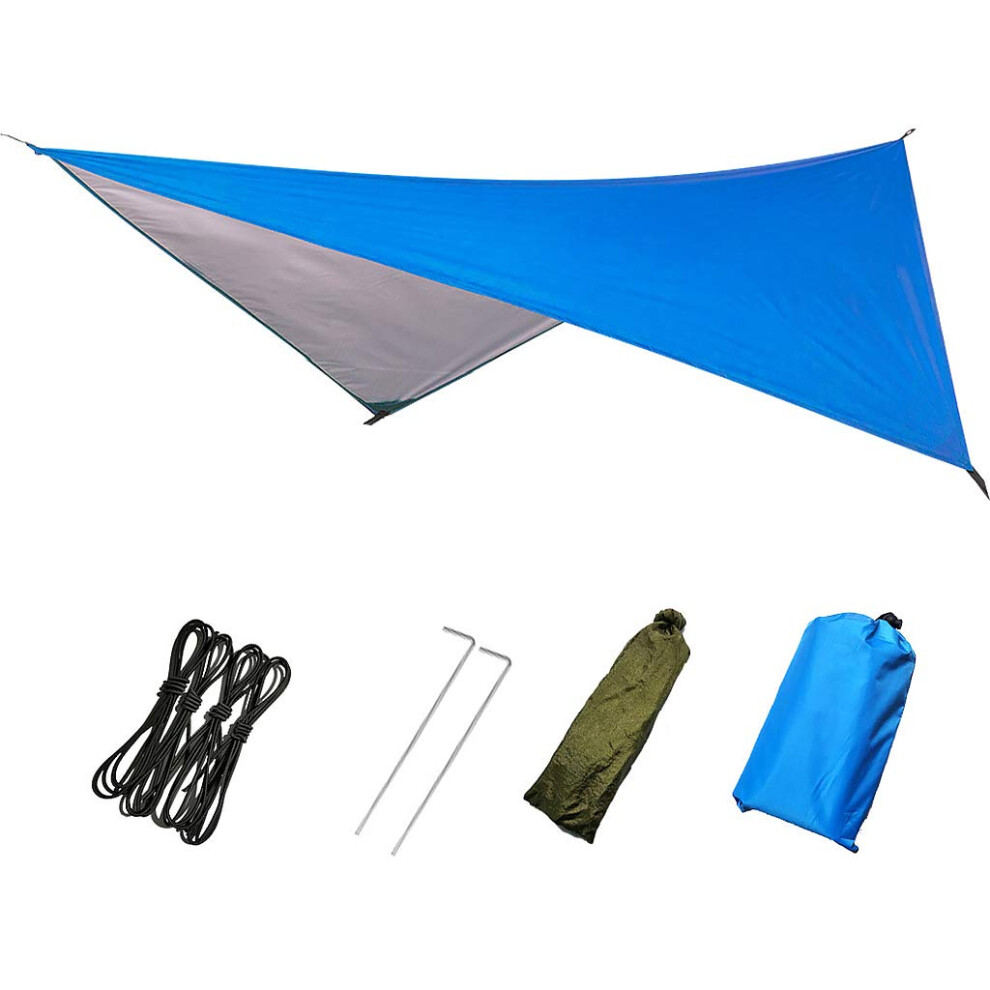 Tent Tarp Durable 230X140 Cm Blue Ground Cloth Tarpaulin 9187378568712