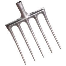 Heavy Duty Garden Digging Fork with Five Tines for Soil Loosening and Farming, 28.5x32.5 cm