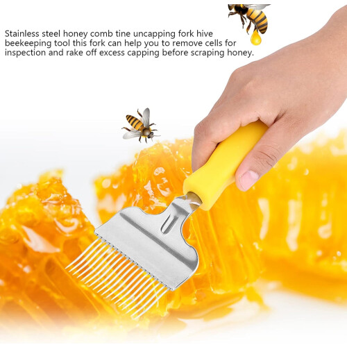 Beekeeping Tine Stainless Steel Honeycomb Uncapping Fork for Hive Beekeeping Extractor Tools 1
