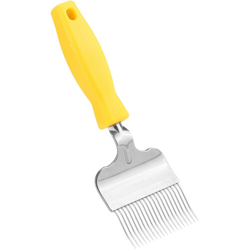 Stainless Steel Beekeeping Uncapping Fork with Sharp Tines and Ergonomic Plastic Handle 1