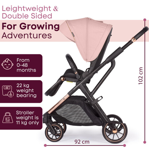 Lejoux+ Baby Pushchair (Pink) 1