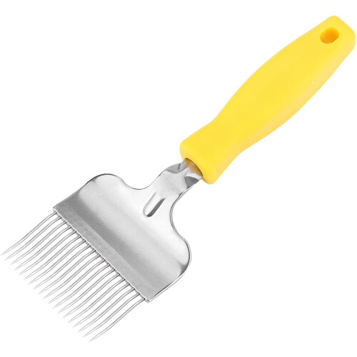 Stainless Steel Beekeeping Uncapping Fork with Ergonomic Grip for Precise Honeycomb Scraping 2