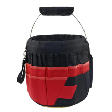 Garden Tool Bag FiveGallon Bucket Organizer, Oxford Bag, 42Pocket Waist Belt, Hanging Pouch For Yard Lawn