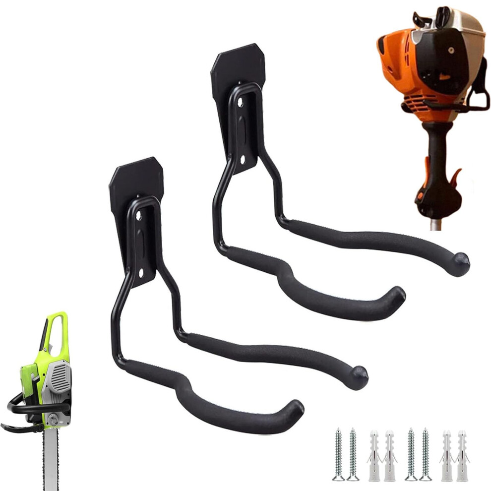 2Pcs Heavy Duty Chainsaw Wall Mount Hanger Tool Holder For Garage Shed Storage Rack Holds 45Lb 9199774206198