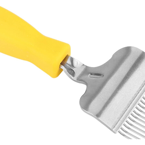 Stainless Steel Beekeeping Uncapping Fork with Ergonomic Grip for Precise Honeycomb Scraping 1