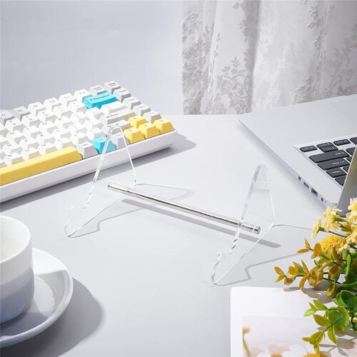 Acrylic Keyboard Display Stand Three Layer Clear Desk Tray Storage For Mechanical Keyboards 1