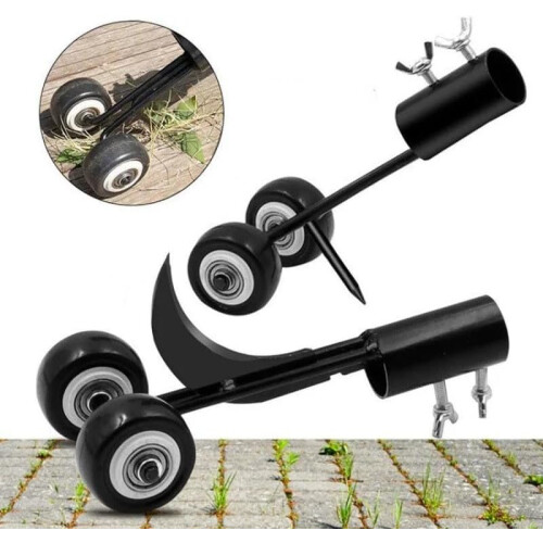 Garden Weeding Tool with Adjustable Hook Crevice Weeder Roller Gap Grass Remover No Bending 1